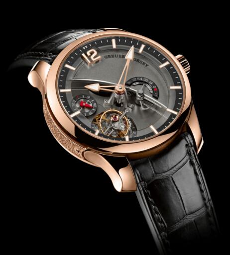 Replica Greubel Forsey Watch Tourbillon 24 Seconds Contemporain Red Gold Grey Dial Men